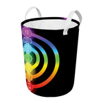 Seven Chakras Rainbow Of Life Print Round Laundry Basket