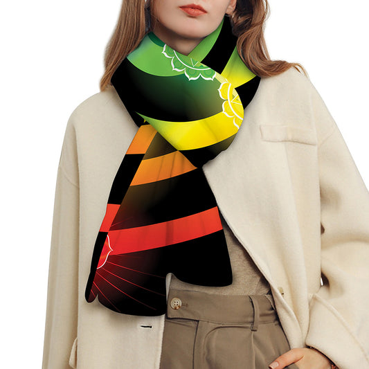 Seven Chakras Rainbow Of Life Print Scarf