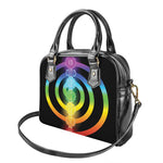 Seven Chakras Rainbow Of Life Print Shoulder Handbag