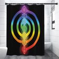 Seven Chakras Rainbow Of Life Print Shower Curtain