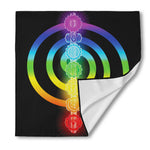 Seven Chakras Rainbow Of Life Print Silk Bandana