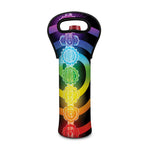 Seven Chakras Rainbow Of Life Print Single Neoprene Wine Tote