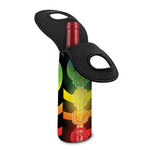 Seven Chakras Rainbow Of Life Print Single Neoprene Wine Tote