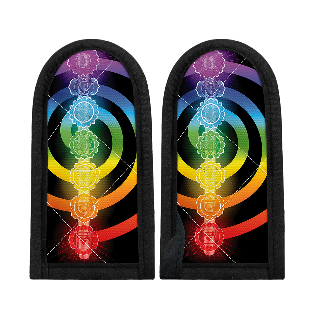 Seven Chakras Rainbow Of Life Print Skillet Handle Cover