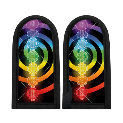 Seven Chakras Rainbow Of Life Print Skillet Handle Cover