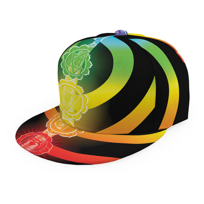 Seven Chakras Rainbow Of Life Print Snapback Cap