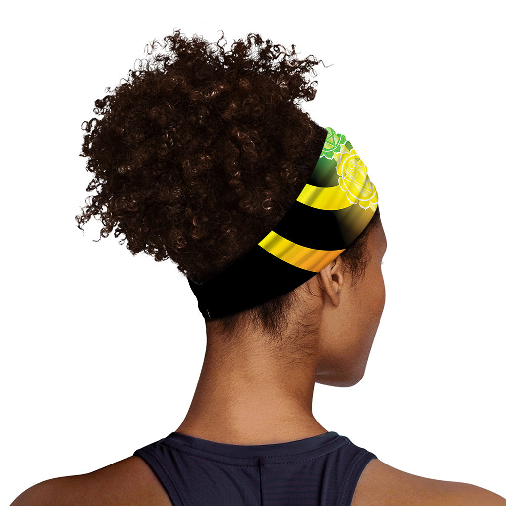 Seven Chakras Rainbow Of Life Print Sports Headband