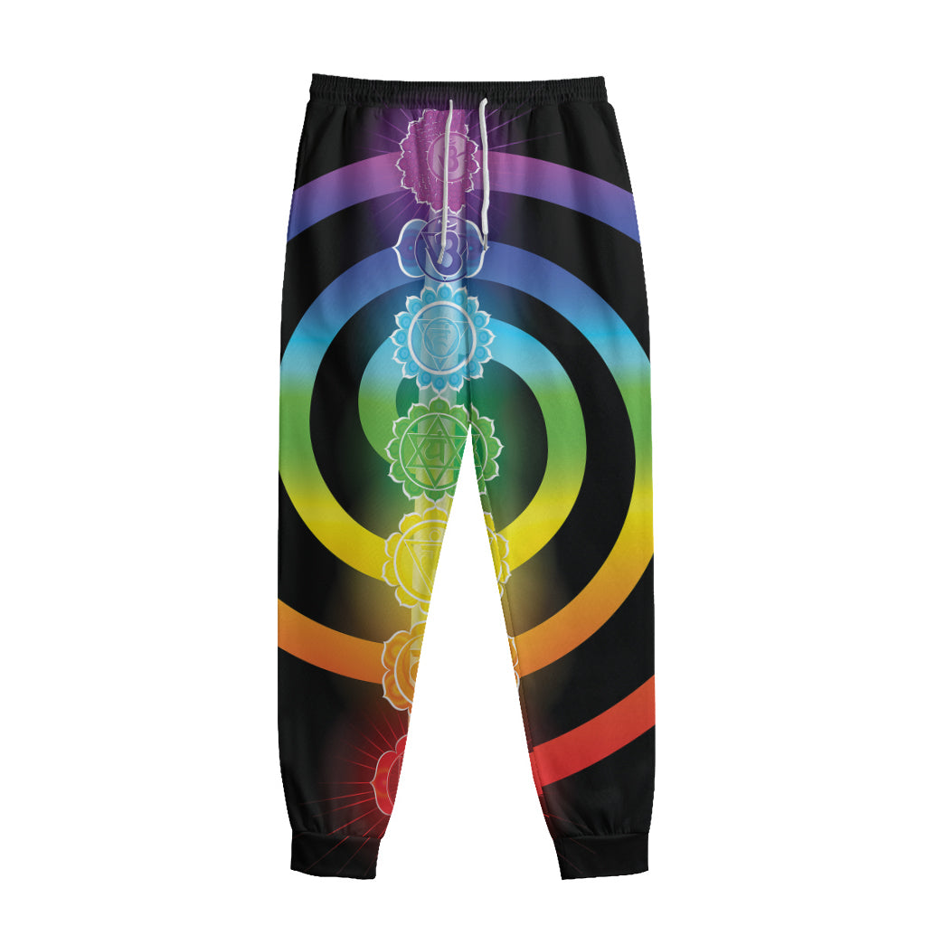 Seven Chakras Rainbow Of Life Print Sweatpants