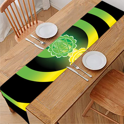 Seven Chakras Rainbow Of Life Print Table Runner
