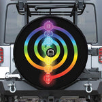 Seven Chakras Rainbow Of Life Print Tire Cover With Camera Hole