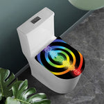 Seven Chakras Rainbow Of Life Print Toilet Lid Cover