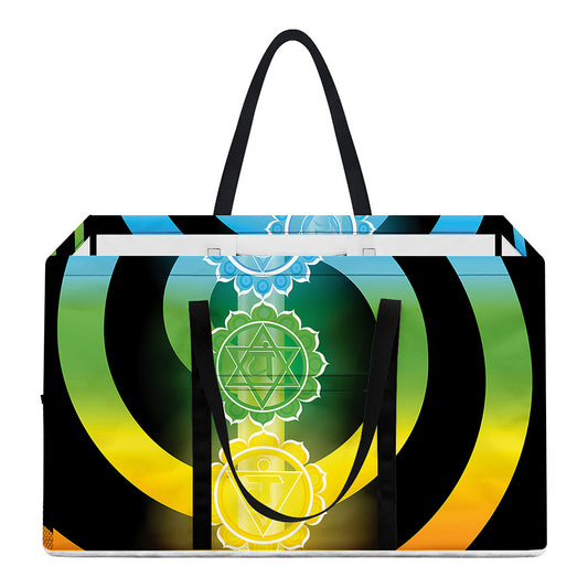 Seven Chakras Rainbow Of Life Print Utility Tote Bag