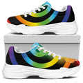 Seven Chakras Rainbow Of Life Print White Chunky Shoes