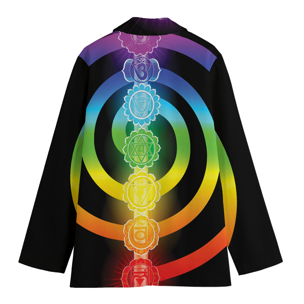 Seven Chakras Rainbow Of Life Print Women's Blazer