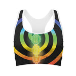 Seven Chakras Rainbow Of Life Print Women's Sports Bra