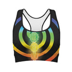 Seven Chakras Rainbow Of Life Print Women's Sports Bra