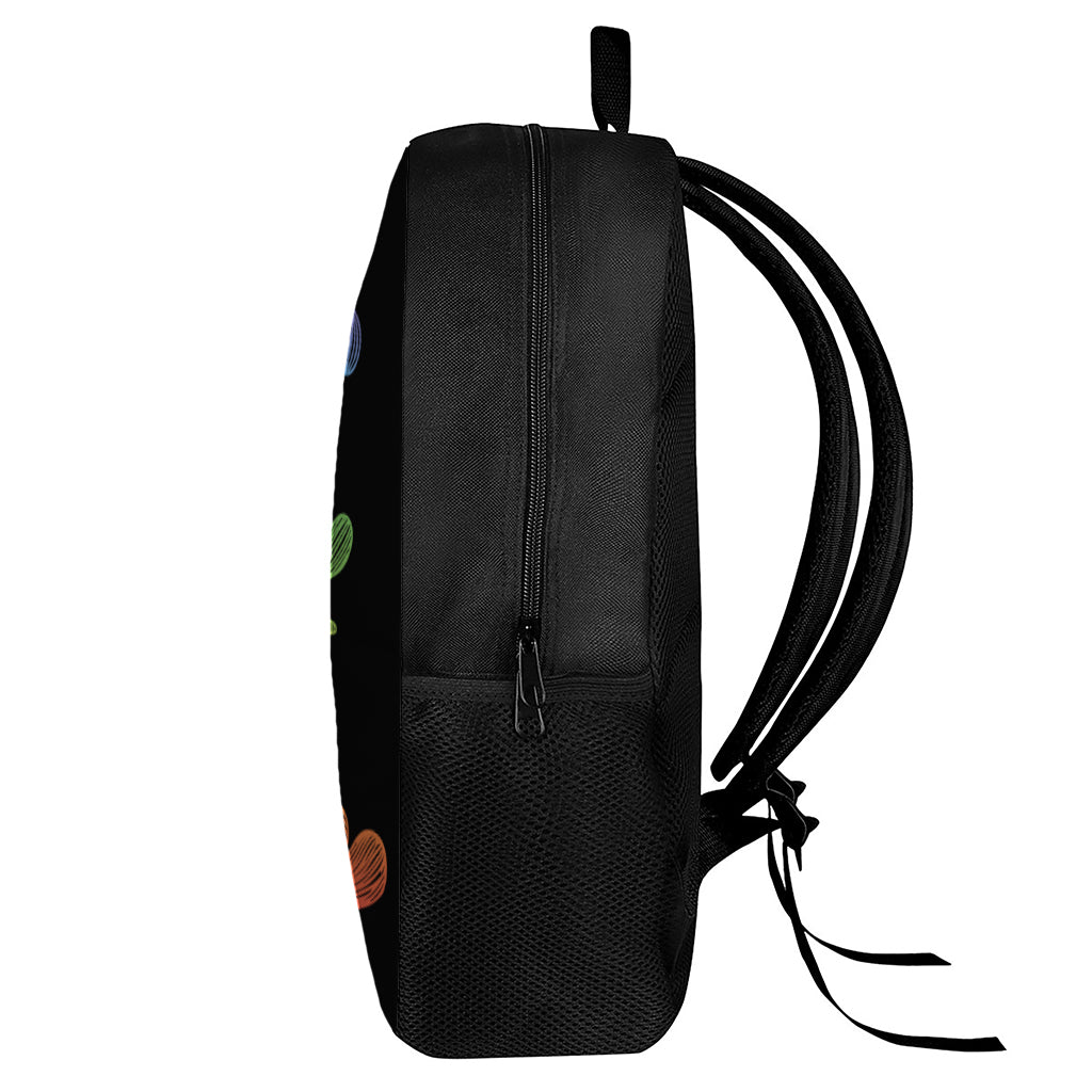 Seven Spiritual Chakras Print 17 Inch Backpack