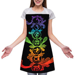 Seven Spiritual Chakras Print Adjustable Apron