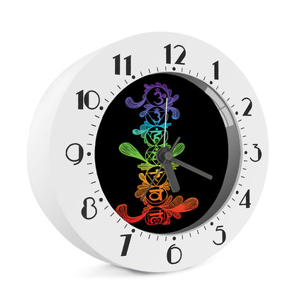 Seven Spiritual Chakras Print Alarm Clock