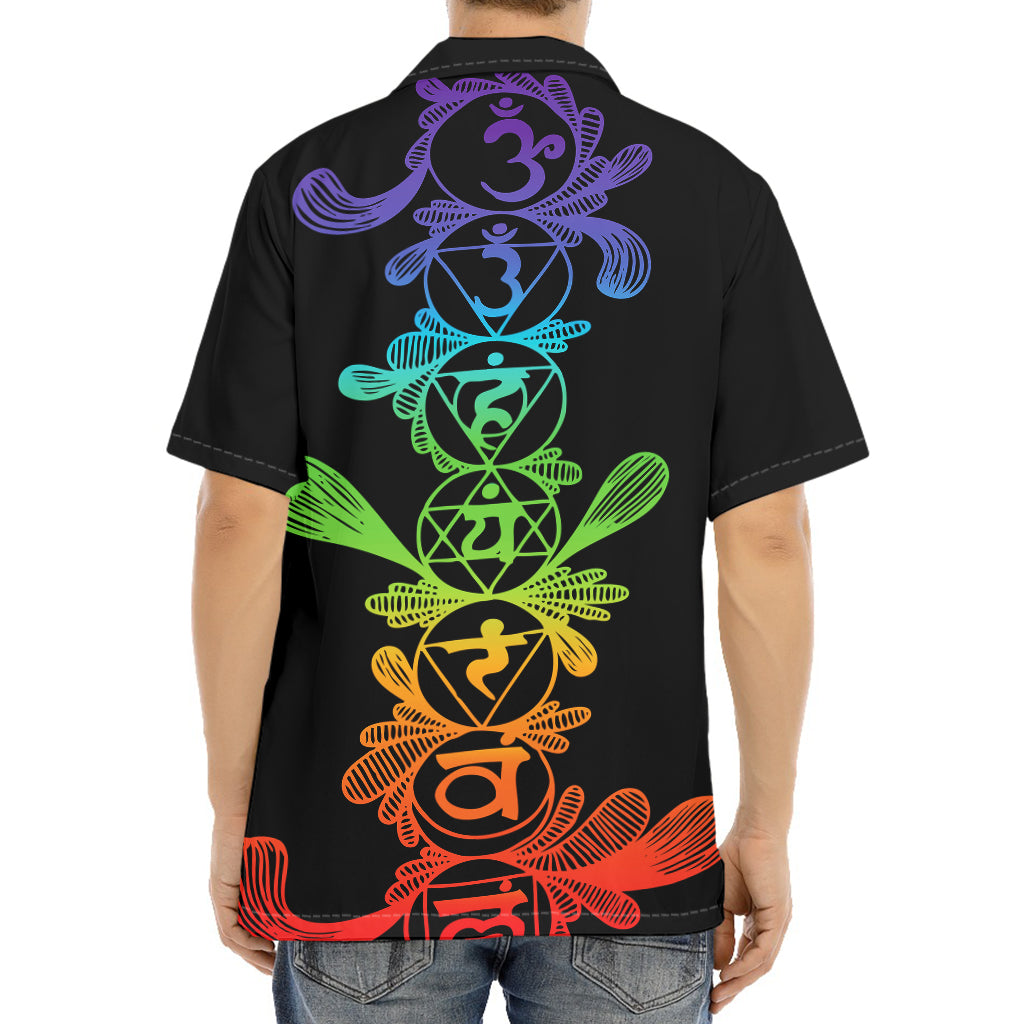 Seven Spiritual Chakras Print Aloha Shirt