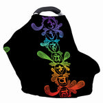 Seven Spiritual Chakras Print Baby Seat Cover