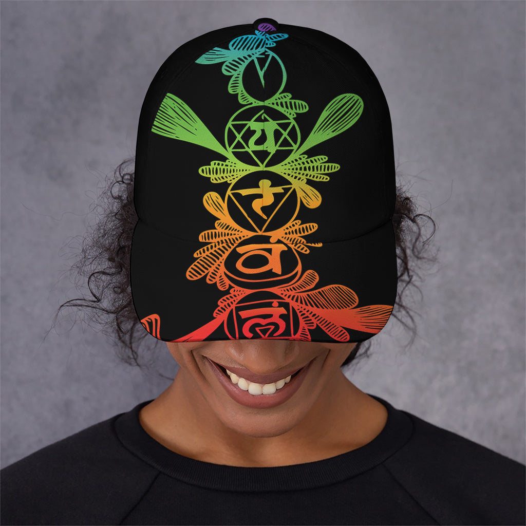 Seven Spiritual Chakras Print Baseball Cap