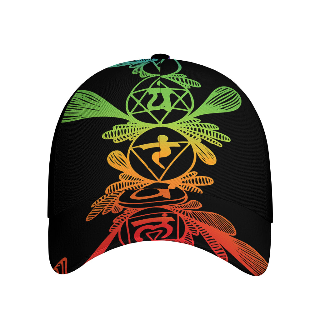 Seven Spiritual Chakras Print Baseball Cap