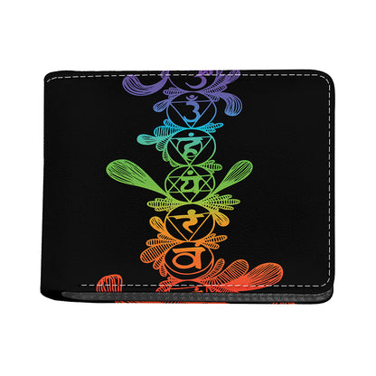 Seven Spiritual Chakras Print Bifold Wallet