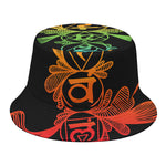 Seven Spiritual Chakras Print Bucket Hat
