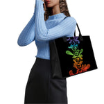 Seven Spiritual Chakras Print Canvas Tote Bag