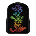 Seven Spiritual Chakras Print Casual Backpack