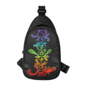 Seven Spiritual Chakras Print Sling Bag