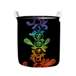 Seven Spiritual Chakras Print Collapsible Laundry Basket
