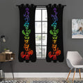Seven Spiritual Chakras Print Grommet Curtain Panels