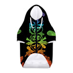 Seven Spiritual Chakras Print Dog Zip Up Hoodie