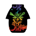 Seven Spiritual Chakras Print Dog Zip Up Hoodie