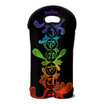 Seven Spiritual Chakras Print Double Neoprene Wine Tote