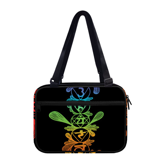 Seven Spiritual Chakras Print Double Strap Bible Bag
