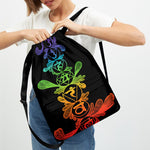 Seven Spiritual Chakras Print Drawstring Backpack