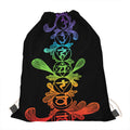 Seven Spiritual Chakras Print Drawstring Bag
