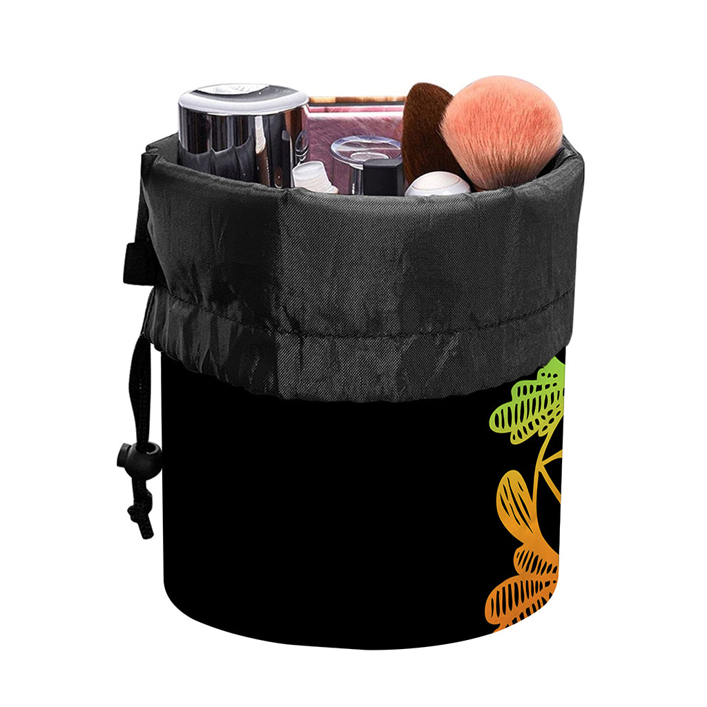 Seven Spiritual Chakras Print Drawstring Makeup Bag