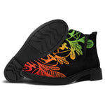 Seven Spiritual Chakras Print Flat Ankle Boots