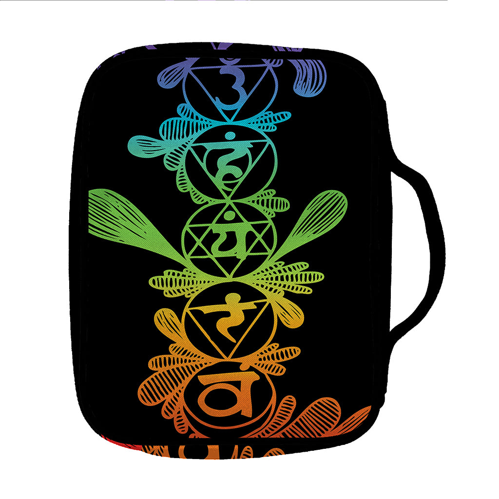 Seven Spiritual Chakras Print Front Pocket Bible Bag