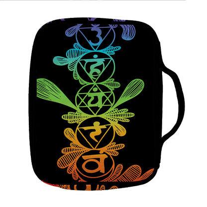 Seven Spiritual Chakras Print Front Pocket Bible Bag