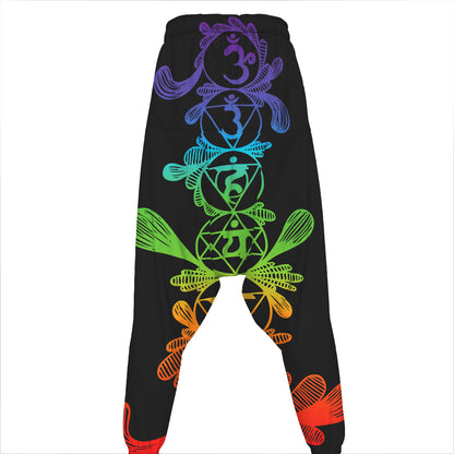 Seven Spiritual Chakras Print Hammer Pants
