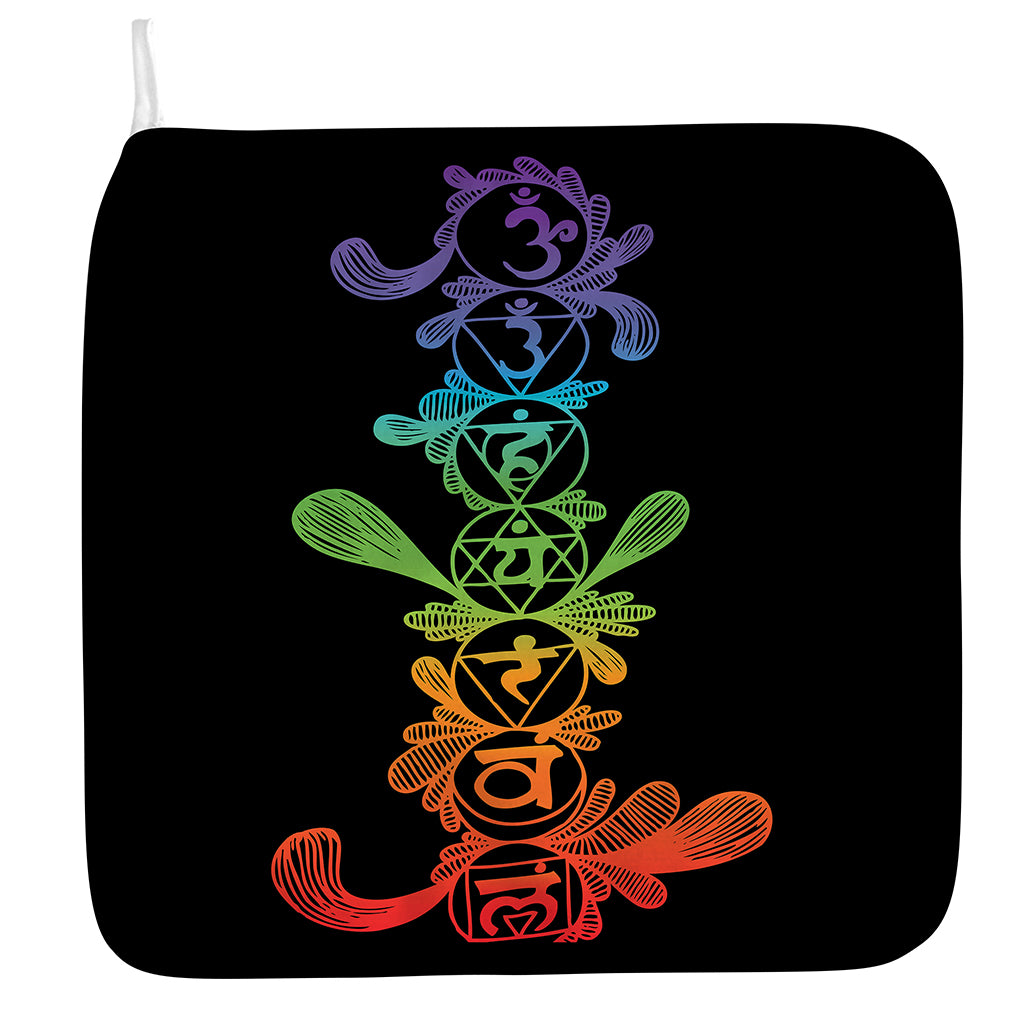 Seven Spiritual Chakras Print Hand Towel