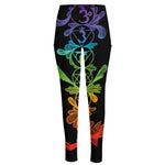 Seven Spiritual Chakras Print High-Waisted Pocket Leggings