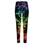 Seven Spiritual Chakras Print High-Waisted Pocket Leggings