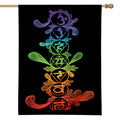 Seven Spiritual Chakras Print House Flag
