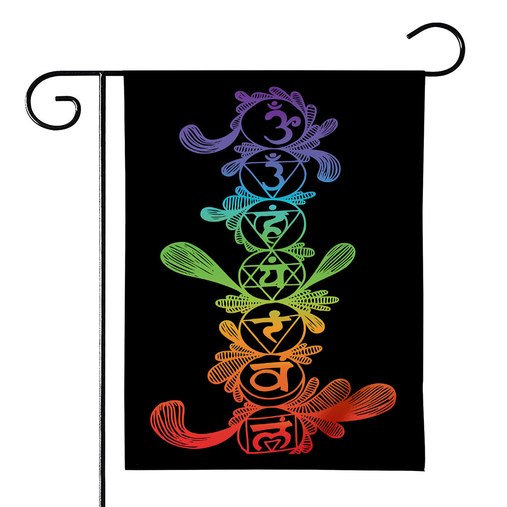 Seven Spiritual Chakras Print House Flag